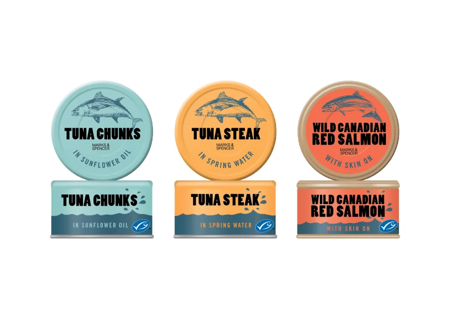 Canned Fish Tuna Salmon Sunflower Oil Spring Water