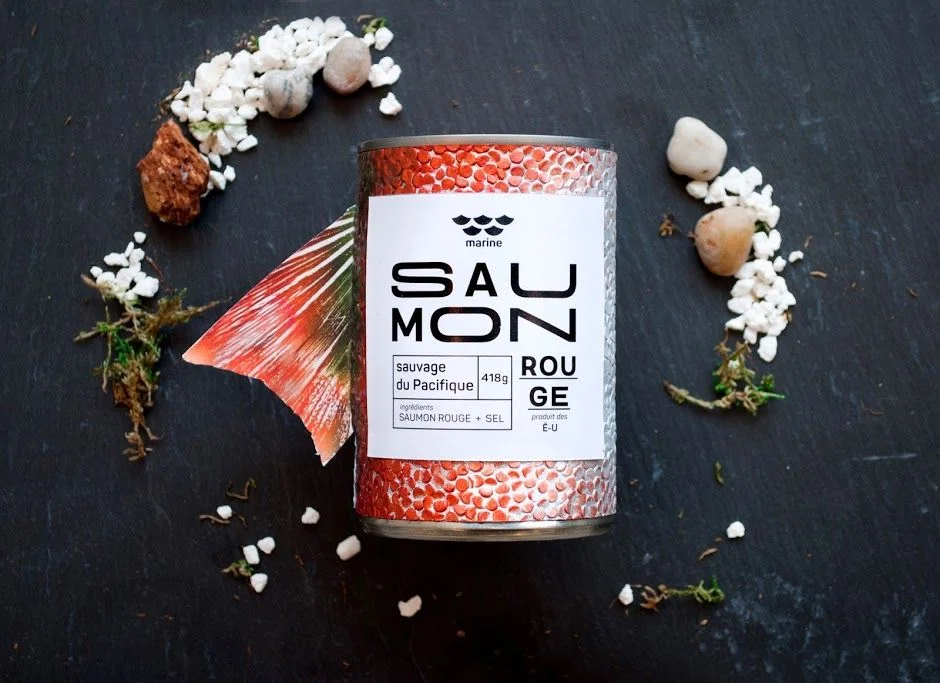 Canned Salmon Red Fish Seafood Marine Branding