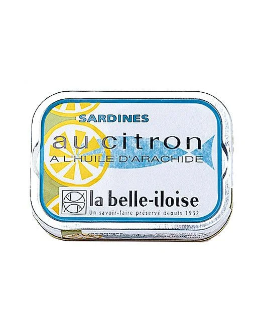 Canned Sardines Citron Retro Blue Yellow