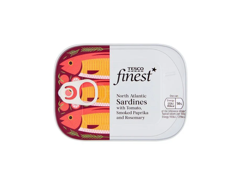 Canned Sardines Tesco Finest Tomato Paprika Rosemary