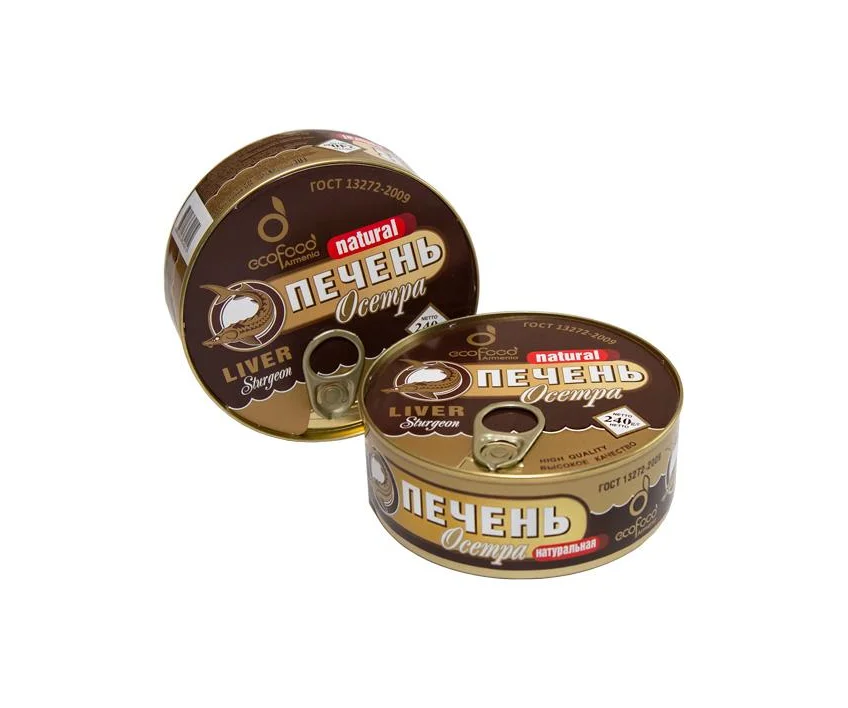 Canned Sturgeon Liver Natural Ecofood
