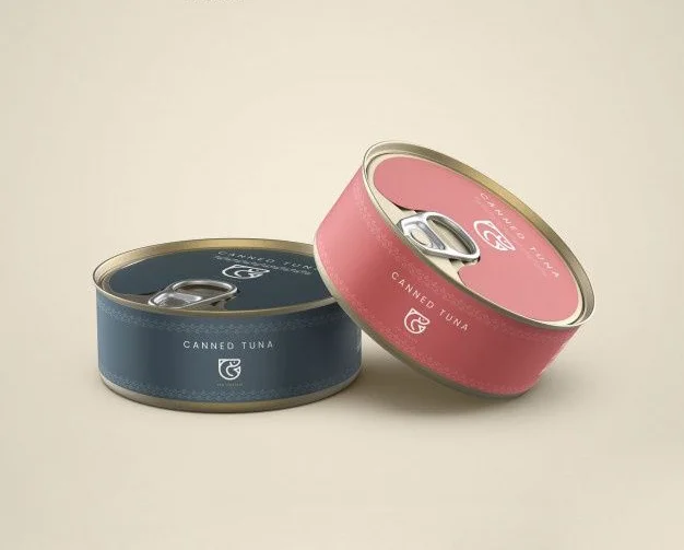 Canned Tuna Modern Minimalist Colorful