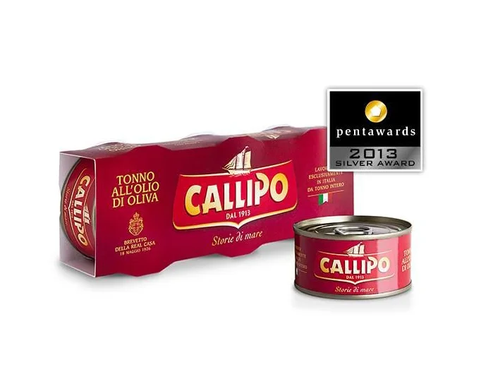Canned Tuna Olive Oil Red Gold Branding