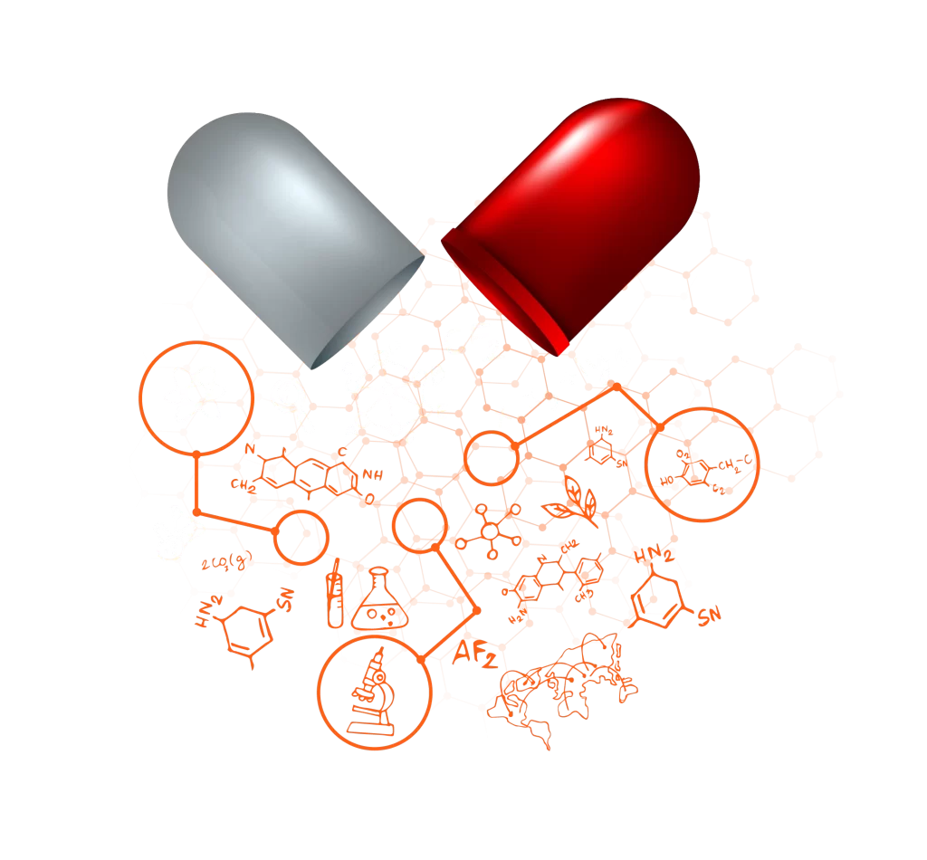 Capsule Chemical Structures Science Research