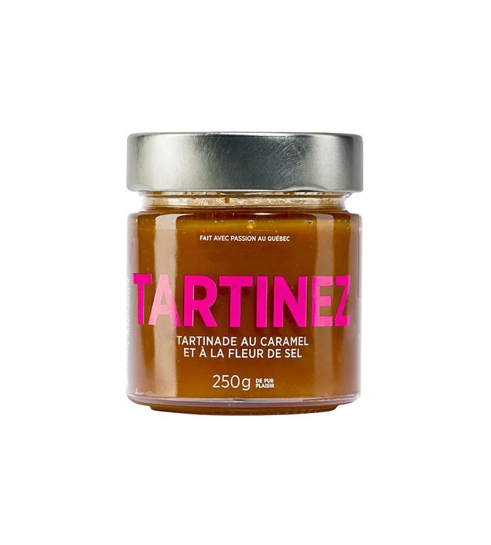 Caramel Spread Pink Gold Modern Clean Label Design