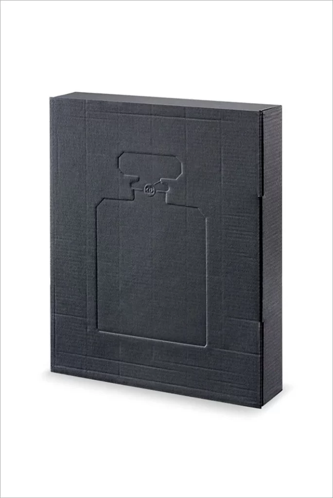 Cardboard Box Black Minimalist Industrial Design