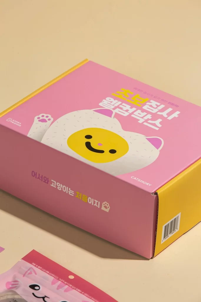 Cat food KITTYCATORY Pink Yellow White