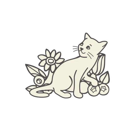 Cat Food Natural Simple Beige Brown