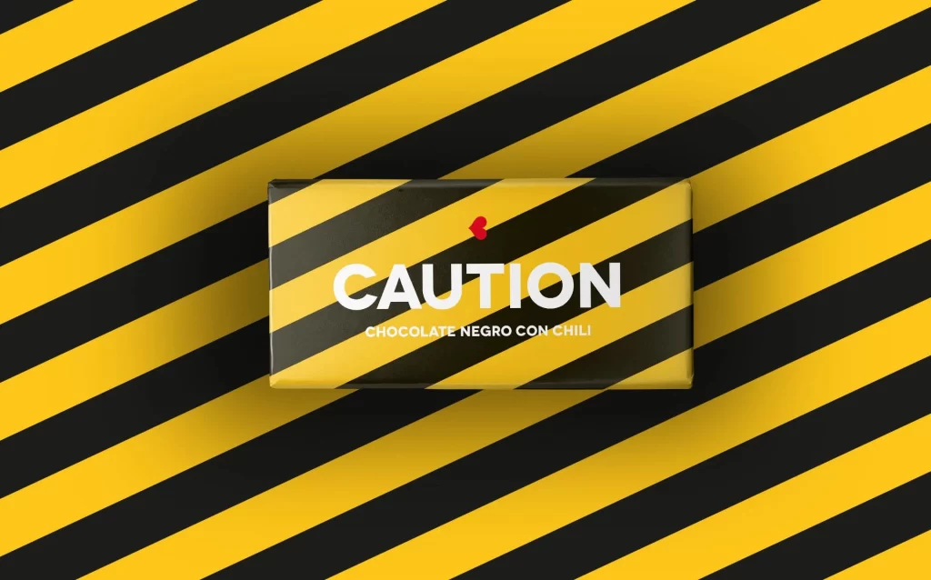 Caution Chocolate Negro Chili Warning Yellow Black