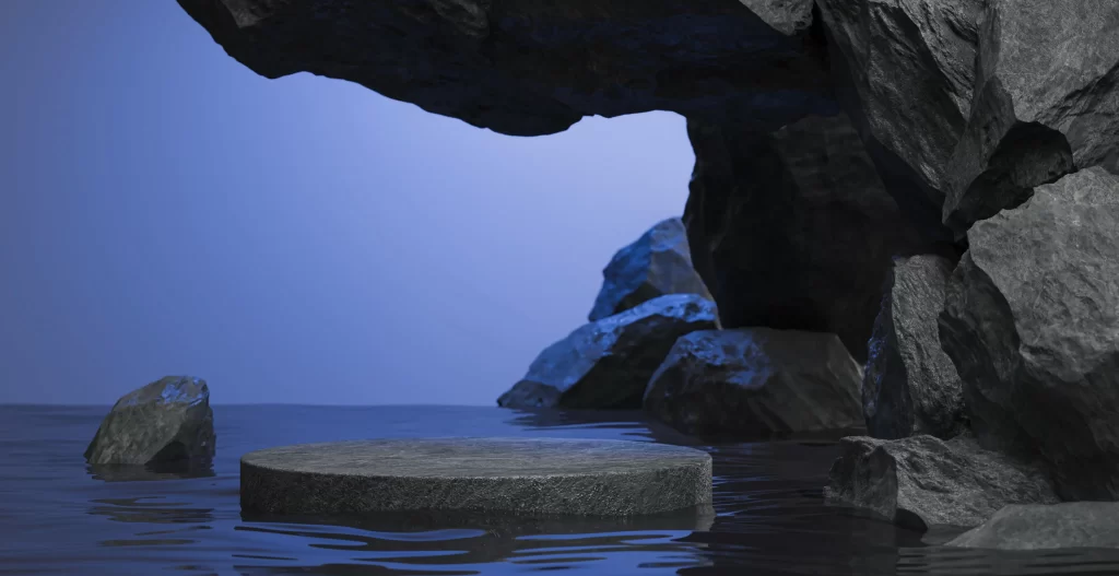 Cave Water Rocks Reflections