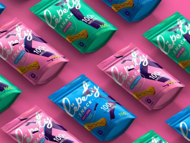 Cepetix Snack 100% Natural Dog Treats Colorful Modern Pink Blue Green