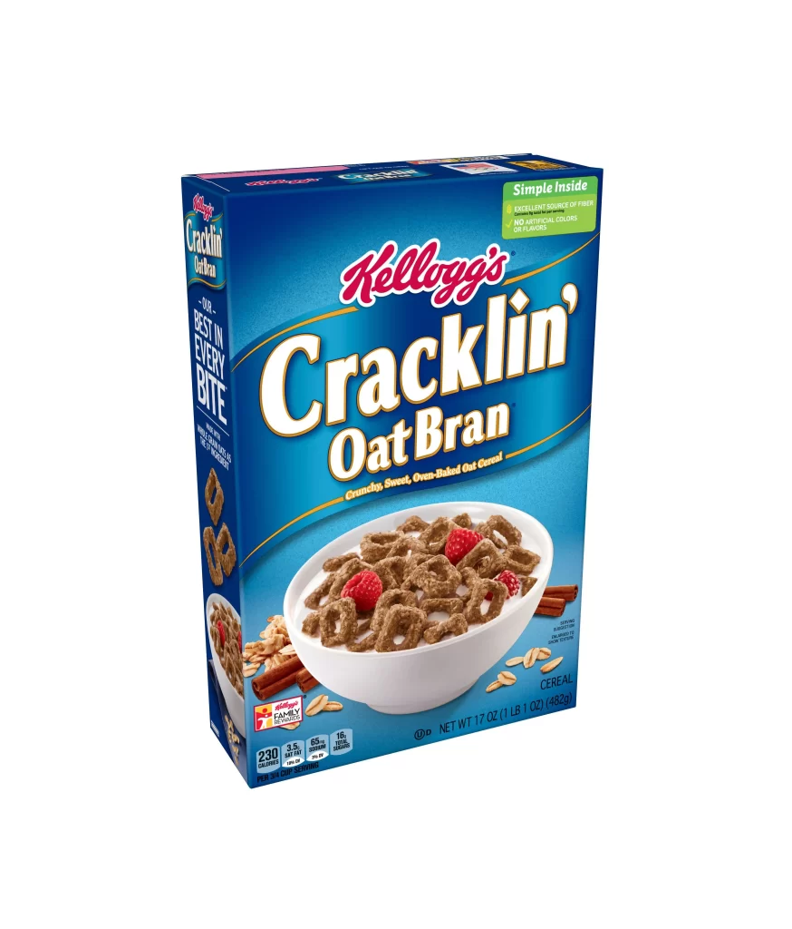 Cereal Box Blue White Red Branding Design