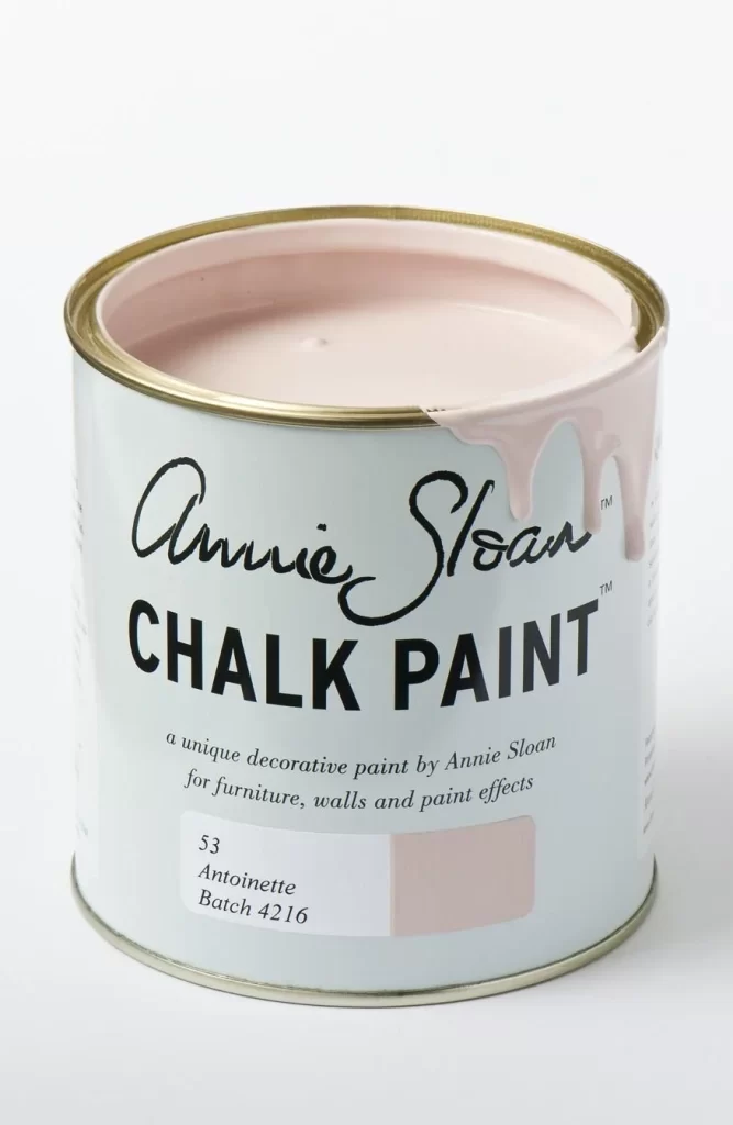 Chalk Paint Pink White Decorative Label Design