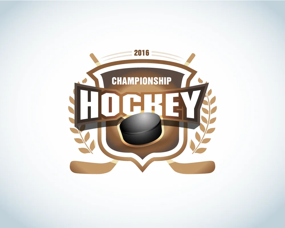 Championship Hockey Shield Crest Logo