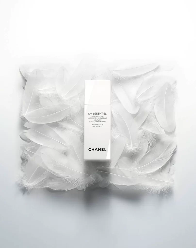 Chanel UV Essential White Minimalist Packaging Design