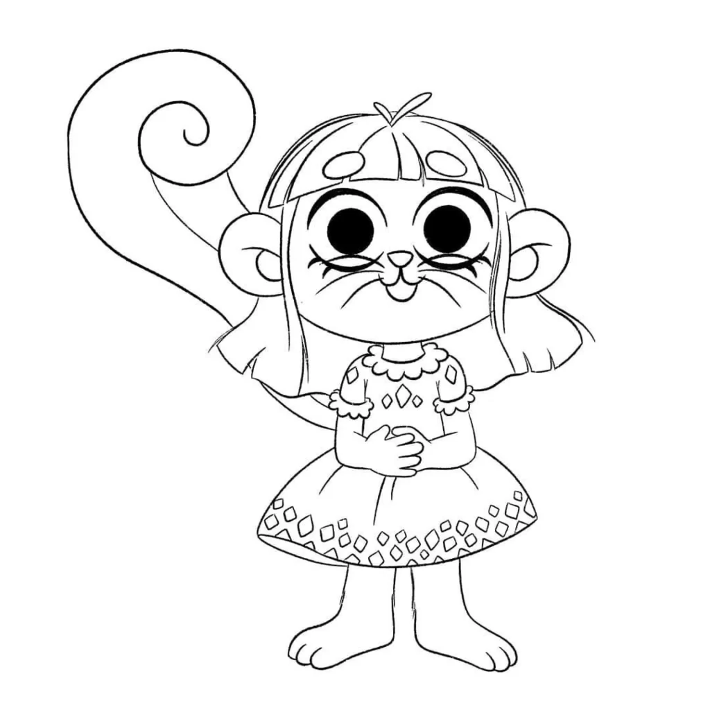 Character Dress Tail Eyes Smiling Eleonore Pelluau