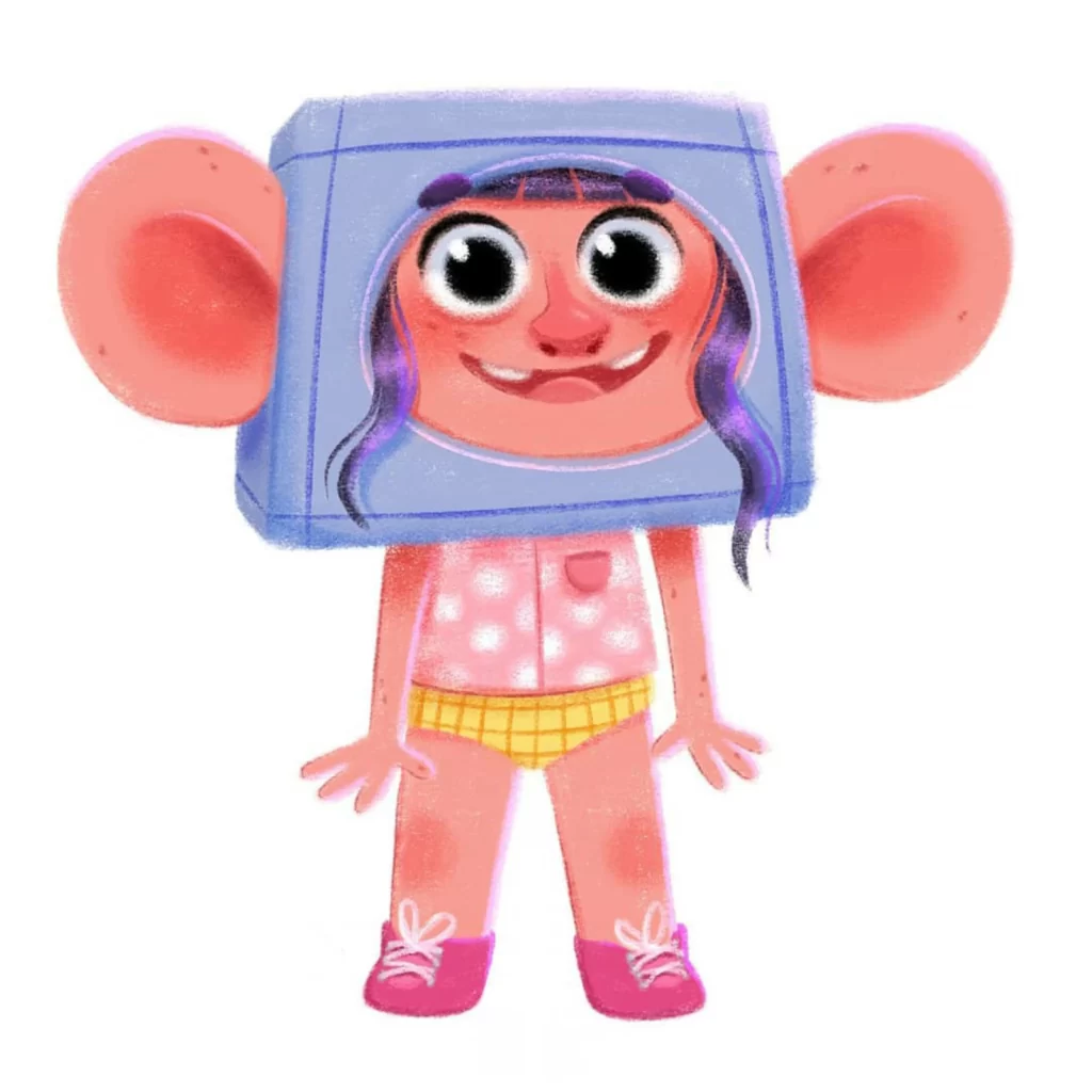Character Mouse Costume Headgear Pink Eleonore Pelluau