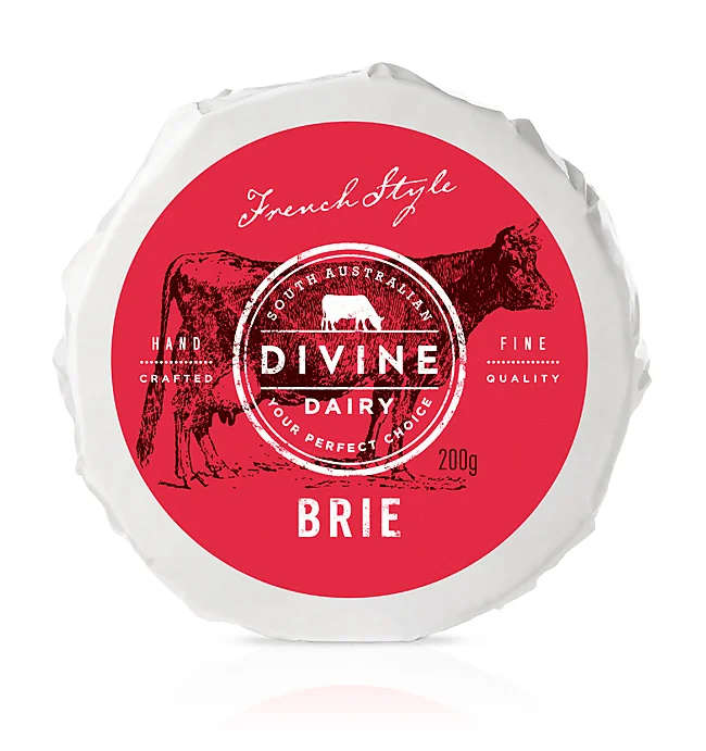 Cheese Wheel Red White French Style Handcrafted Design