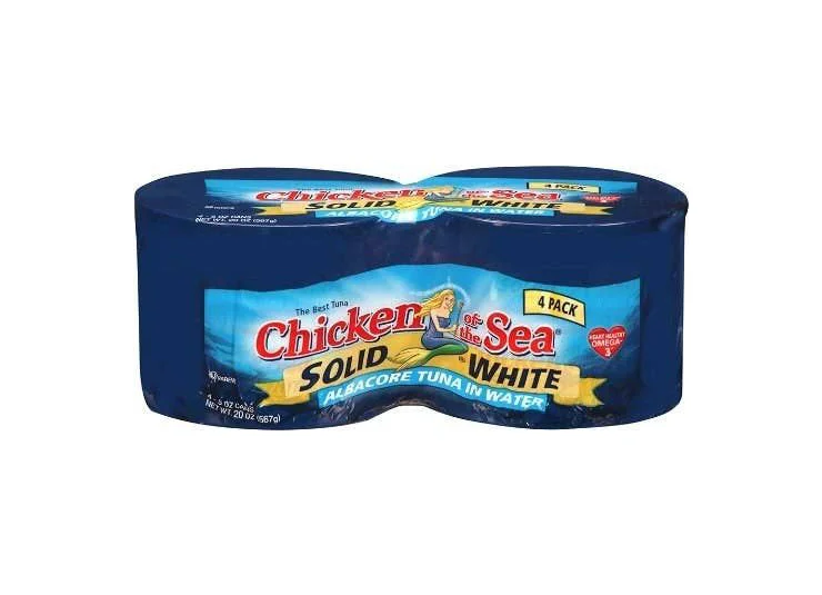 Chicken of the Sea Solid White Albacore Tuna in Water Packaging