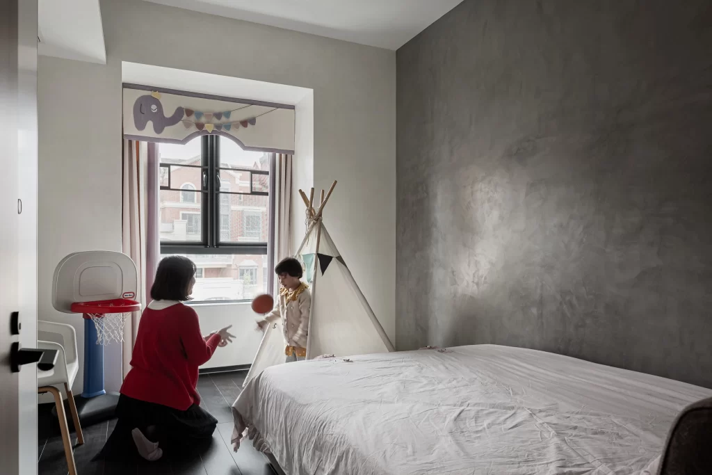 Child’s Bedroom Playful Neutral White Wood