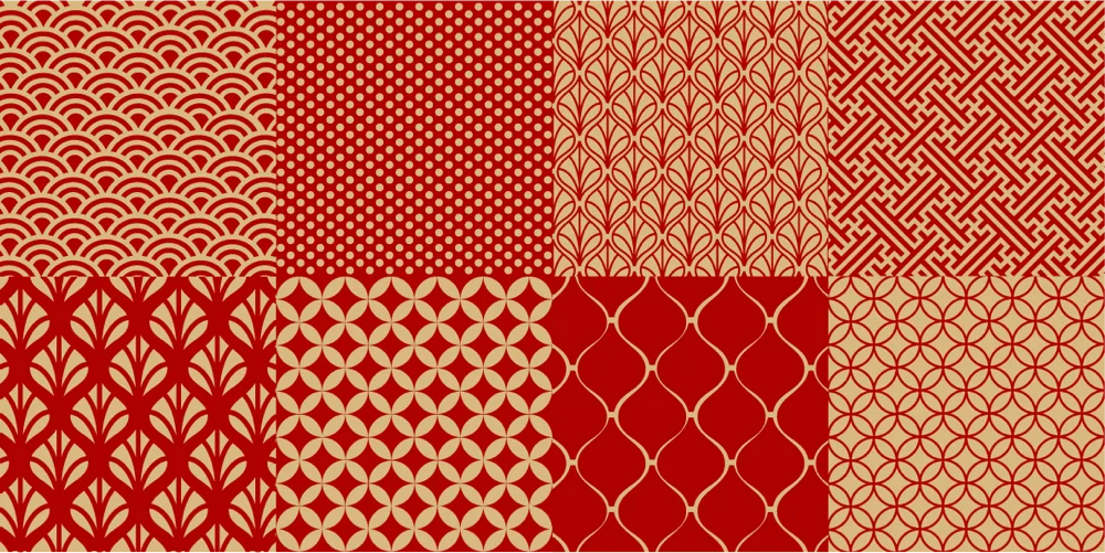 Chinese Geometric Tile and Mosaic Patterns