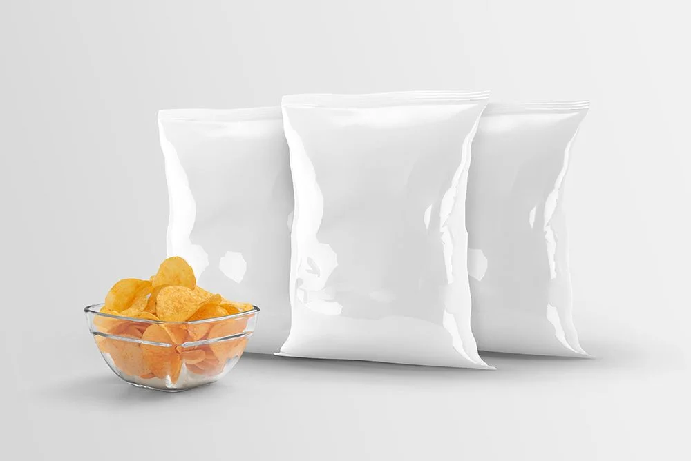 Chip Bags Bowl Yellow Packaging