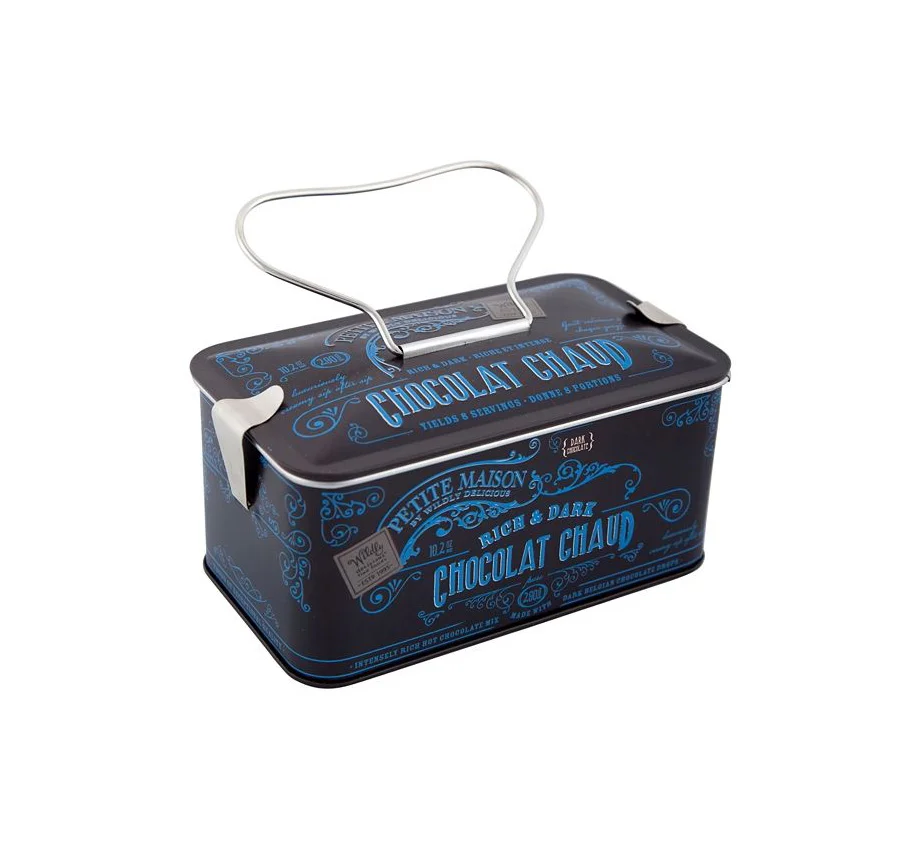 Chocolat Chaud Rich Dark Chocolate Vintage Blue Silver