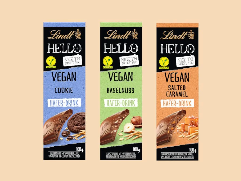 Chocolate Bar Vegan Packaging Blue Green Orange Minimalist Design