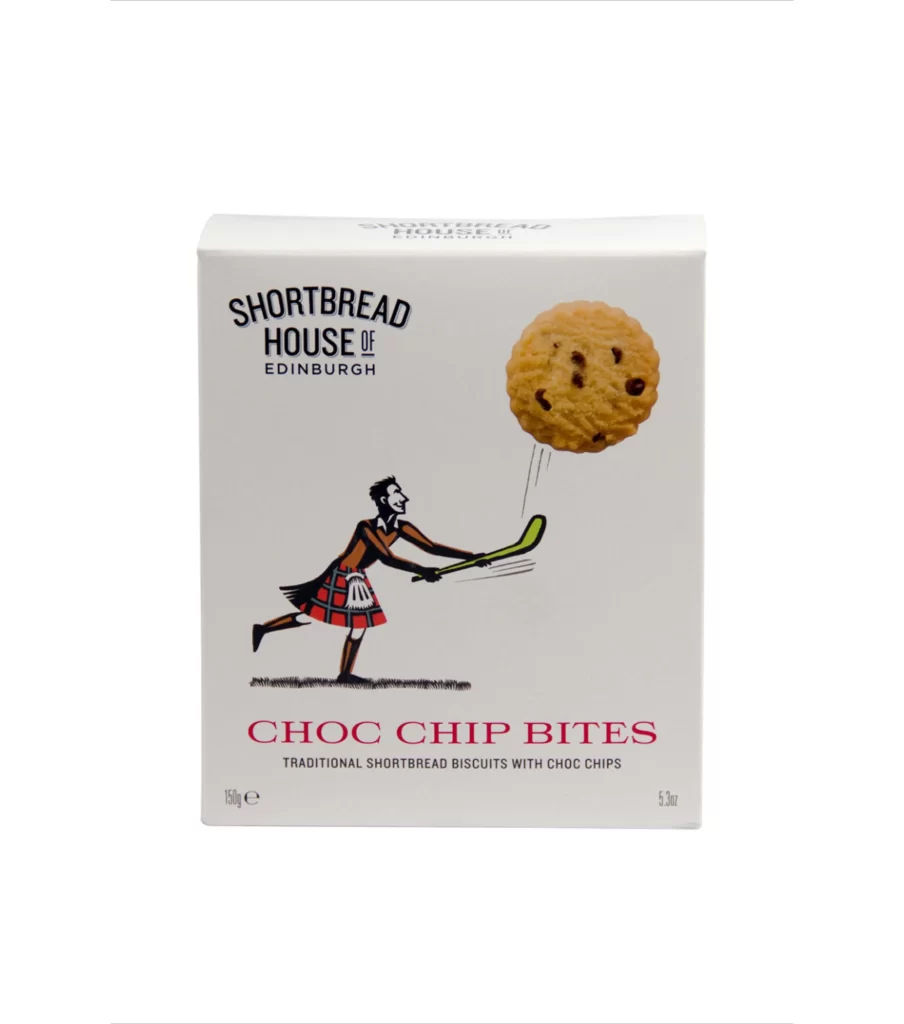 Chocolate Chip Cookies Illustration Traditional Tartan