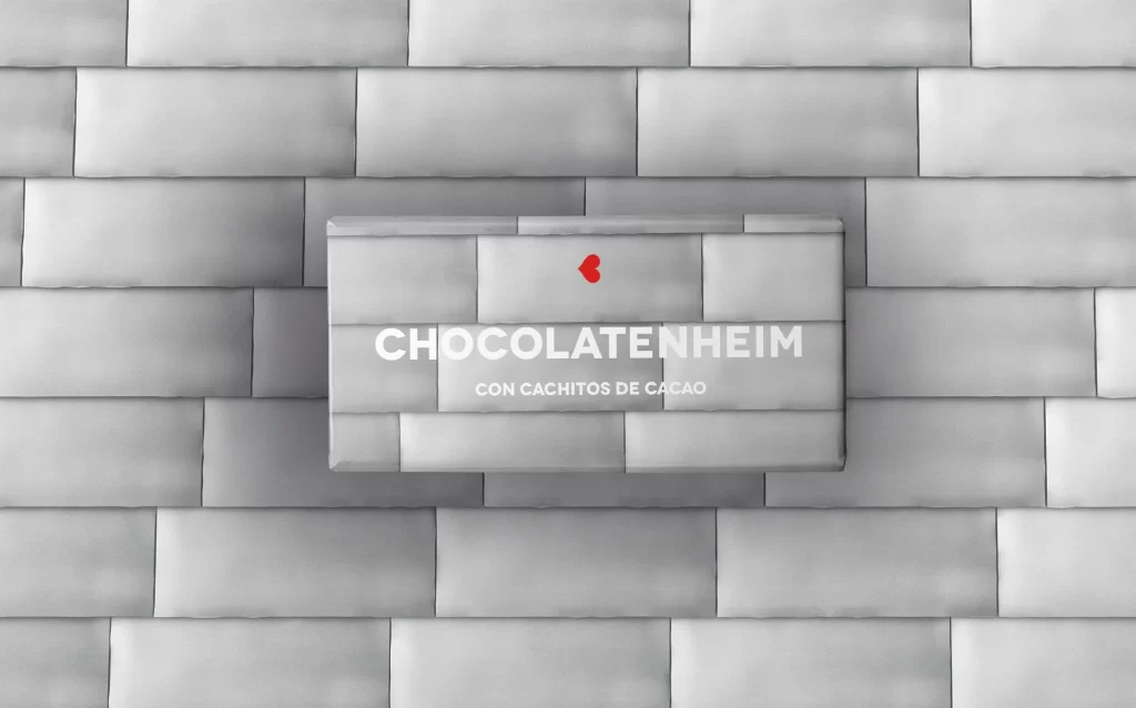 Chocolate Chocolatenheim Cacao Pieces Minimalist White Red