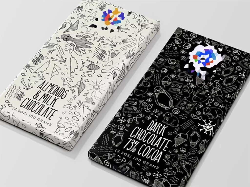 Chocolate Doodle Artistic Black White