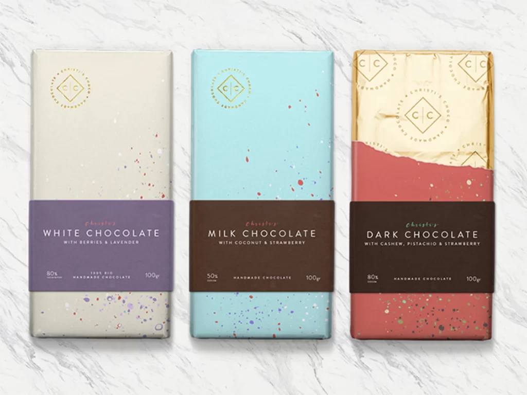 Chocolate Handmade Colorful Splatter Artistic