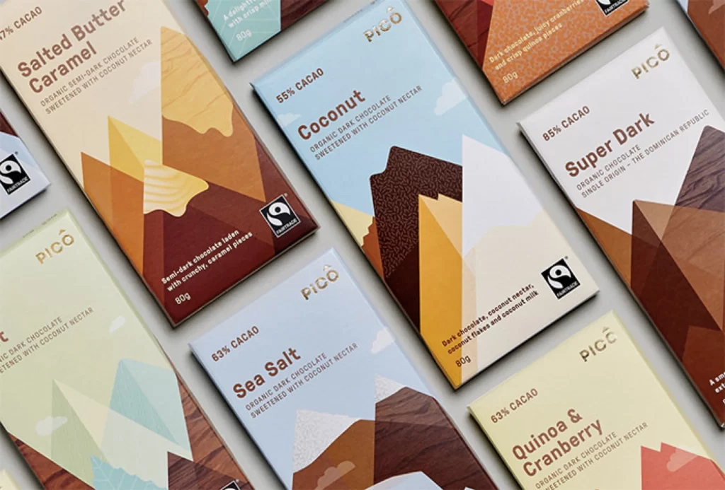 Chocolate Modern Geometric Earthy Tones Mountain