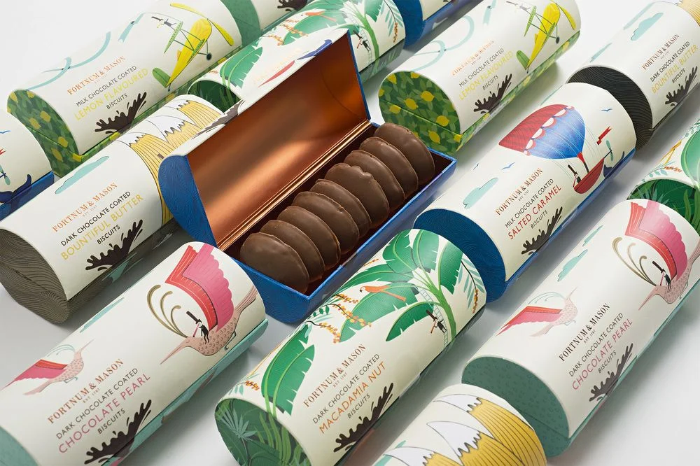 Chocolate Packaging Colorful Illustrative Tropical Vibrant Typography