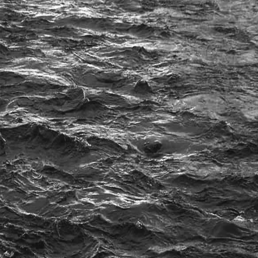 Choppy Water Ripples Reflections Monochrome Nature