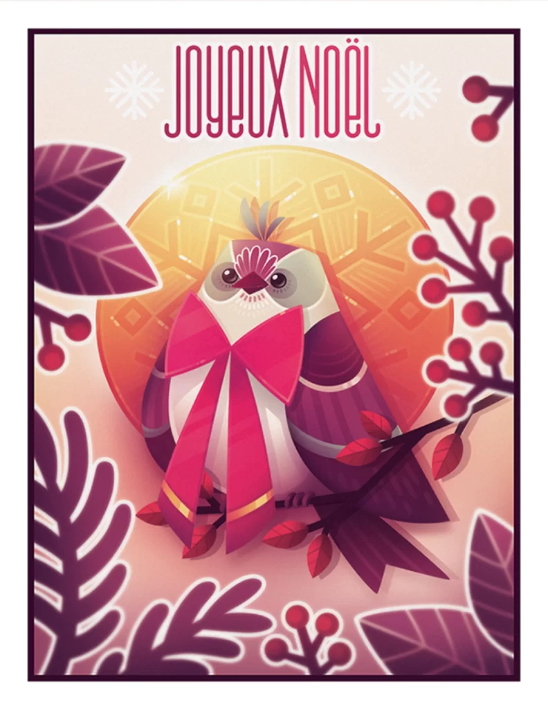 Christmas Owl Holiday Decorations Festive Greetings