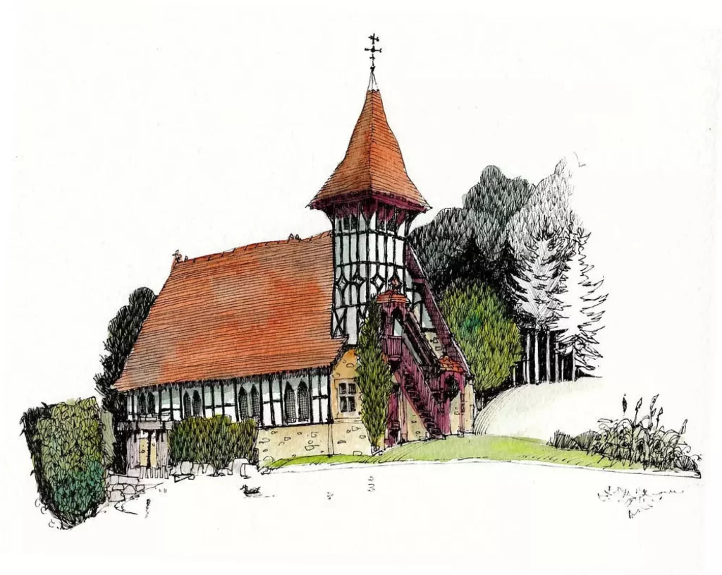 Church Architecture Nature Landscape