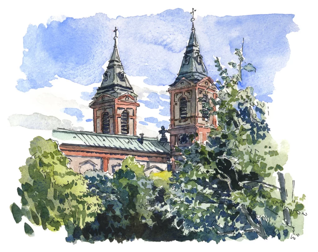 Church Architecture Twin Towers Blue Sky Mateusz Urbanowicz