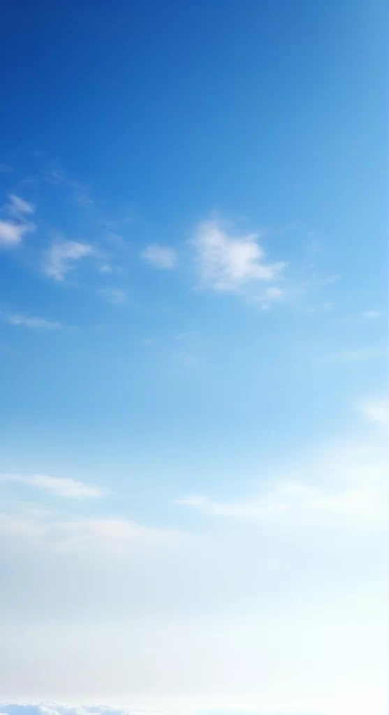 Clear Blue Sky Clouds Horizon
