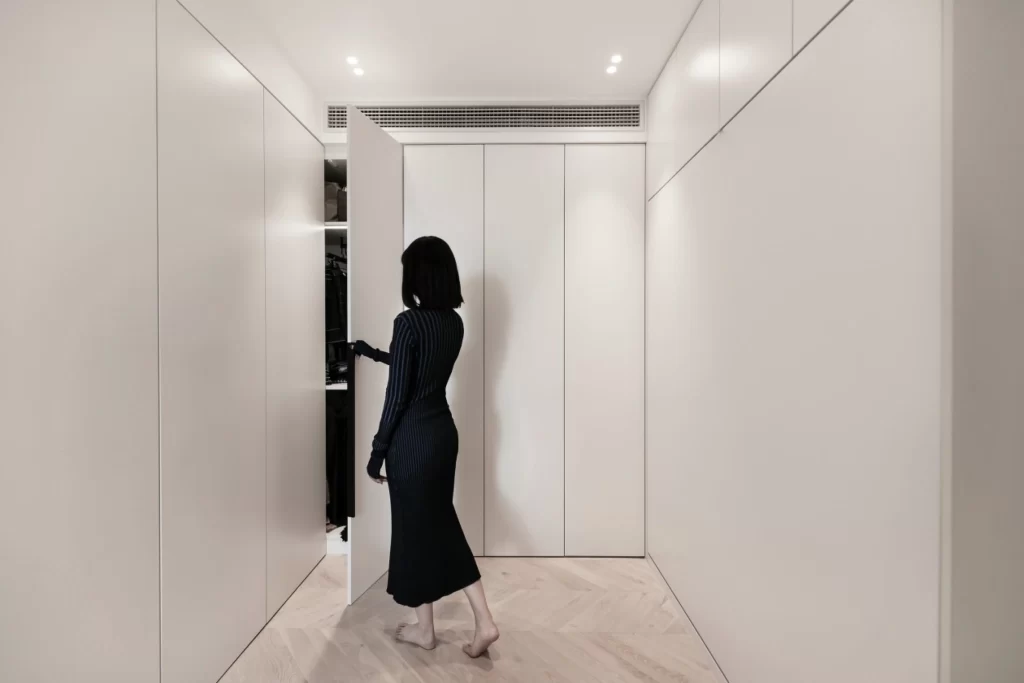 Closet Contemporary White Neutral Light Wood