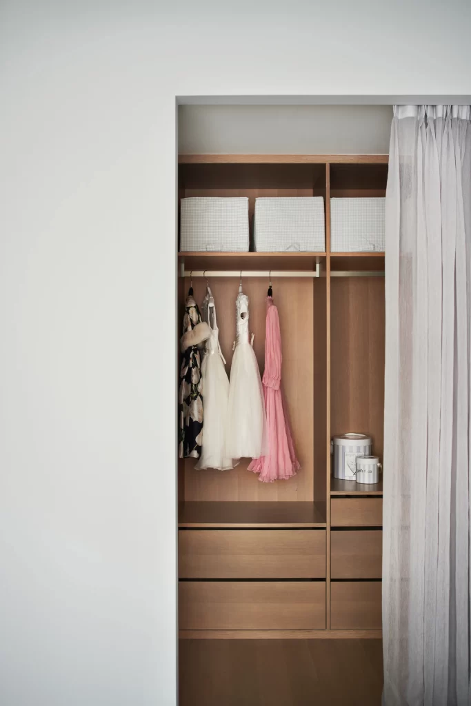 Closet Modern Minimalist Light Wood White Neutral