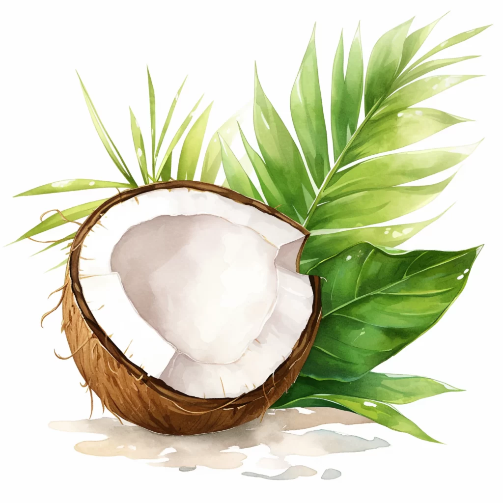 Coconut Water Tropical Leaves