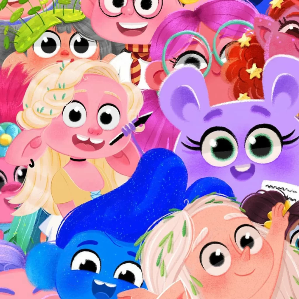 Colorful Characters Fantasy Art Eleonore Pelluau