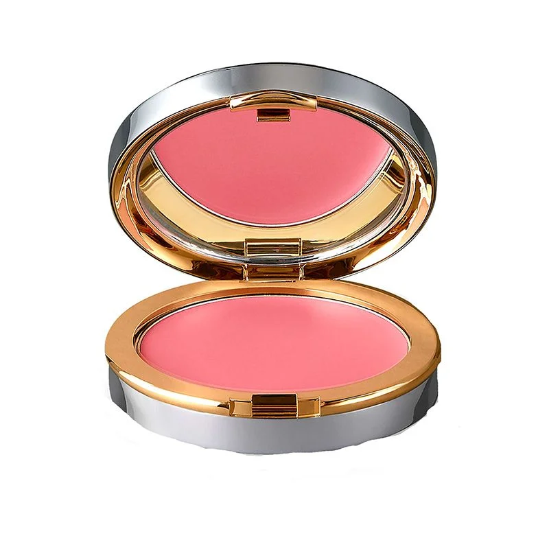 Compact Powder Gold Silver Mirror Design
