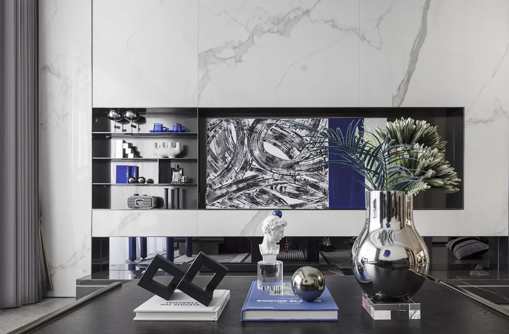 Contemporary Elegance Monochrome Artistic Decorative Elements