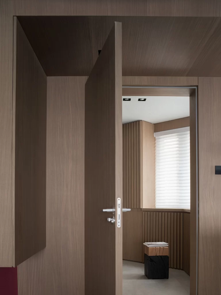 Contemporary Minimalist Office Neutral Light Wood