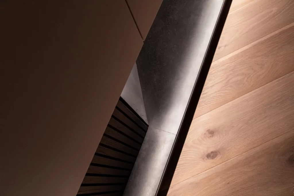 Contemporary Minimalist Staircase Neutral Light Wood