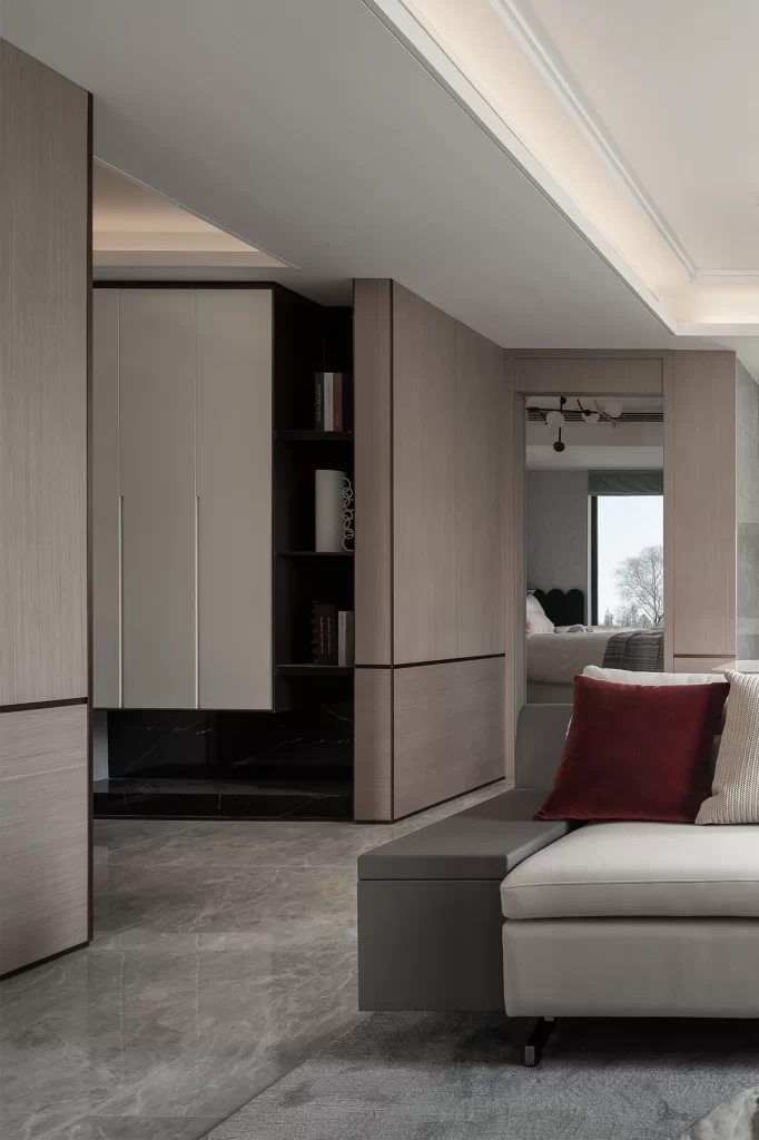 Contemporary Neutral Tones Minimalist Design Clean Lines Integrated Storage
