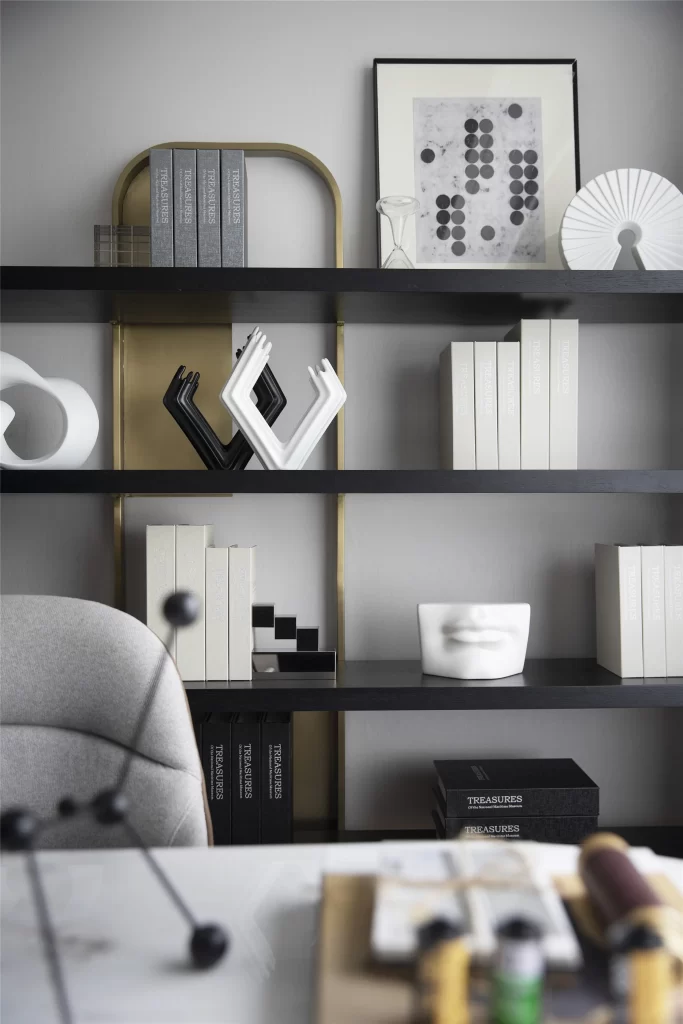 Contemporary Office Neutral Monochrome Black White Minimalist
