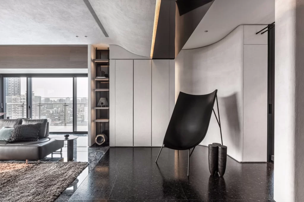 Contemporary Sleek Black White Minimalist